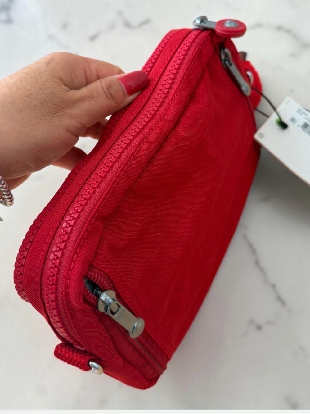 Kipling Merryl Convertible Crossbody Bag Cherry Tonal - Picture 4 of 6